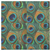 Pfau-Feder-Gewebe - TAN, Aqua, Blau, grün Stoff (Muster)