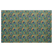 Pfau-Feder-Gewebe - TAN, Aqua, Blau, grün Stoff (Fat Quarter (45,7 x 55,9 cm))