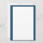 Pfau-Feder-Hochzeits-Einladungs-blaues Grün Einladung (Rückseite)