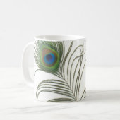 Pfau-Feder Kaffeetasse (Vorderseite Links)