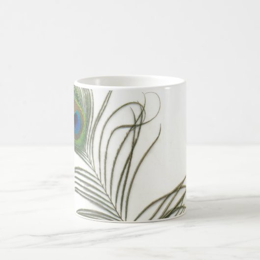 Pfau-Feder Kaffeetasse (Mittel)