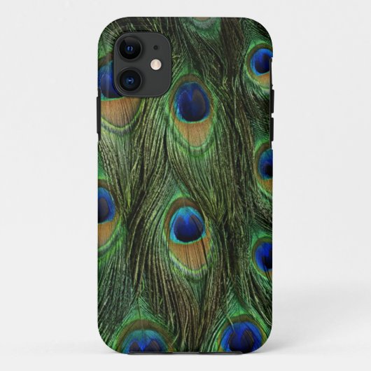 Pfau-Feder-Kasten-Abdeckung Case-Mate iPhone Hülle (Rückseite)