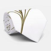 Pfau-Feder Krawatte (Gerollt)