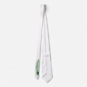 Pfau-Feder-Krawatte Krawatte (Rückseite)