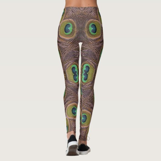 Pfau-Feder-Leggings Leggings (Rückseite)