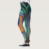 Pfau-Feder-Leggings Leggings (Links)