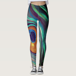 Pfau-Feder-Leggings Leggings