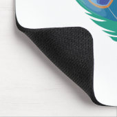 Pfau-Feder Mousepad (Ecke)