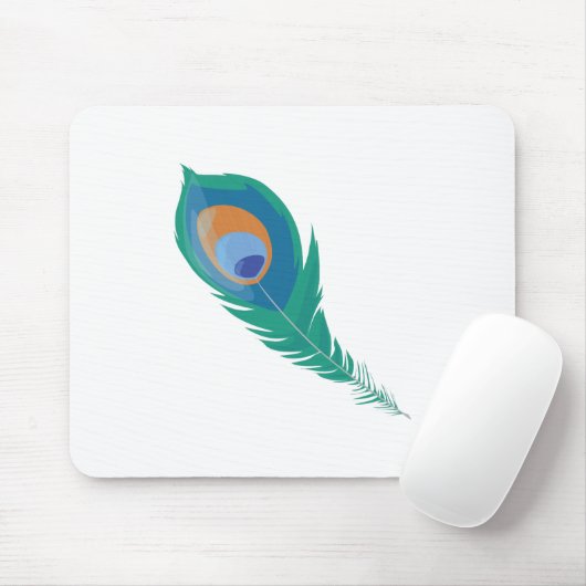 Pfau-Feder Mousepad (Mit Mouse)