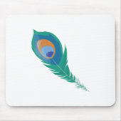 Pfau-Feder Mousepad (Vorne)