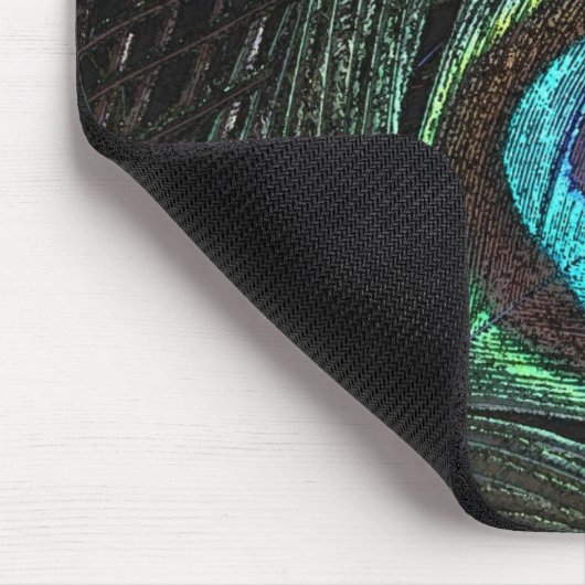 Pfau-Feder Mousepad (Ecke)