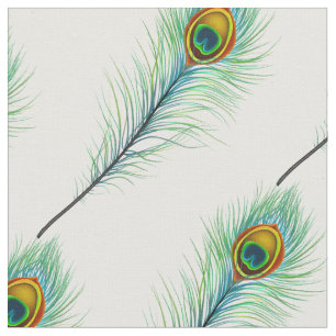 Pfau-Feder-Muster-Gewebe Stoff