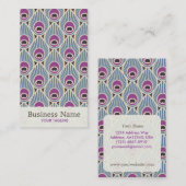 Pfau-Feder-Muster-Visitenkarte Visitenkarte (Vorne/Hinten)