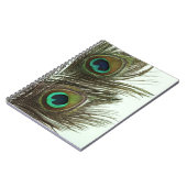 Pfau-Feder-Notizbuch Notizblock (Linke Seite)