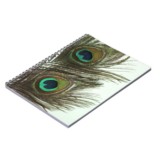 Pfau-Feder-Notizbuch Notizblock (Linke Seite)