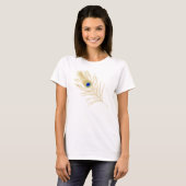 Pfau-Feder-Spitze T-Shirt (Vorne ganz)