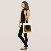 Pfau-Feder-Taschen-Tasche Tragetasche (Vorderseite (Model))