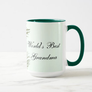 Pfau-Feder-Tasse - die beste Großmutter der Welt Tasse
