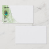 Pfau-Feder Visitenkarte (Vorne/Hinten)