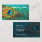 Pfau-Feder-Visitenkarte Visitenkarte (Vorne/Hinten)