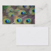 Pfau-Feder-Visitenkarte Visitenkarte (Vorne/Hinten)