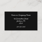 Pfau-Feder-Visitenkarten Visitenkarte (Rückseite)