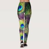 Pfau-Federn 5 Leggings (Rückseite)