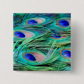 Pfau-Federn Button (Vorderseite)