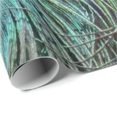 Pfau-Federn Geschenkpapier (Rolleneckpunkt)