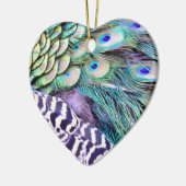 Pfau-Federn Keramikornament (Links)