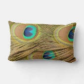 Pfau-Federn Lendenkissen (Rückseite)