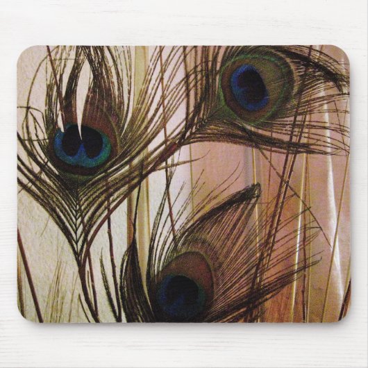 Pfau-Federn Mousepad (Vorne)