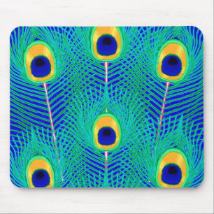 Pfau-Federn Mousepad