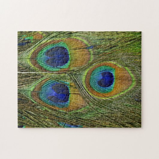 Pfau-Federn Puzzle (Horizontal)