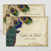 Pfau & Federn "Save the Date" Teefleckig Save The Date (Vorne/Hinten)