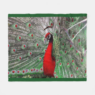 Pfau-Fleece-Decke Fleecedecke