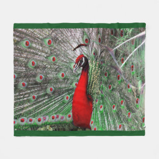 Pfau-Fleece-Decke Fleecedecke
