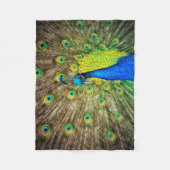Pfau Fleecedecke (Vorderseite)