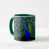 "Pfau-Gefieder-" Tasse (Vorderseite Links)