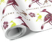 Pfau Geschenkpapier (Rolleneckpunkt)