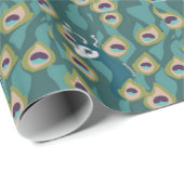 Pfau Geschenkpapier (Rolleneckpunkt)