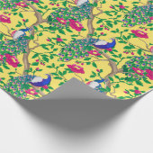Pfau-Geschenkverpackungspapier Geschenkpapier (Ecke)