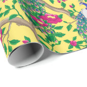 Pfau-Geschenkverpackungspapier Geschenkpapier (Rolleneckpunkt)