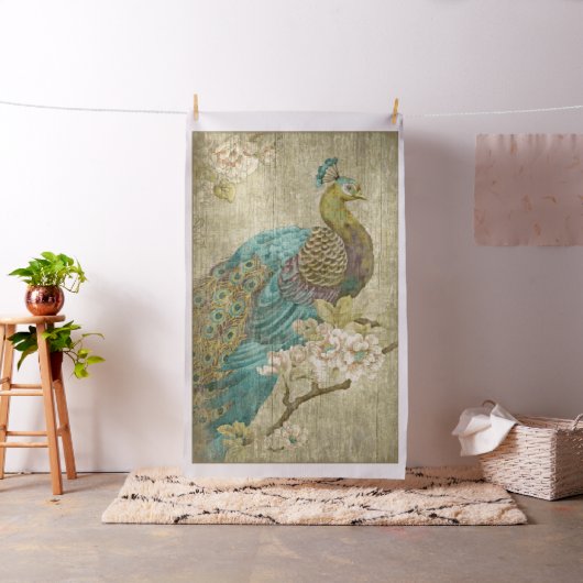 Pfau - Gewebe Stoff (Beispiel)