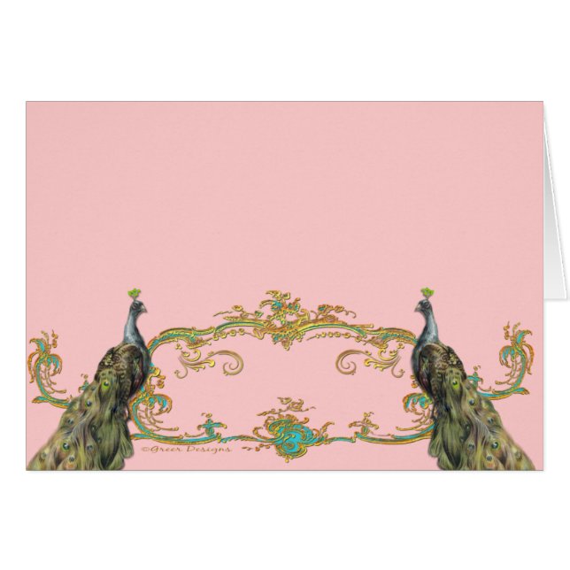 Pfau & Goldfiligran (Vorderseite (Horizontal))