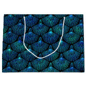 Pfau Große Geschenktüte (Vorderseite)