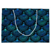 Pfau Große Geschenktüte (Rückseite)