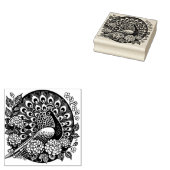 Pfau gummistempel (Stempel)
