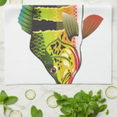 Pfau-helle OzeanGamefishbass-illustration Handtuch (Gefaltet)