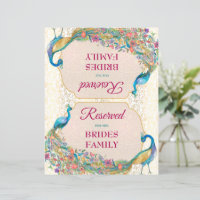 Pfau Hindu Hochzeitszeichen vorbehalten